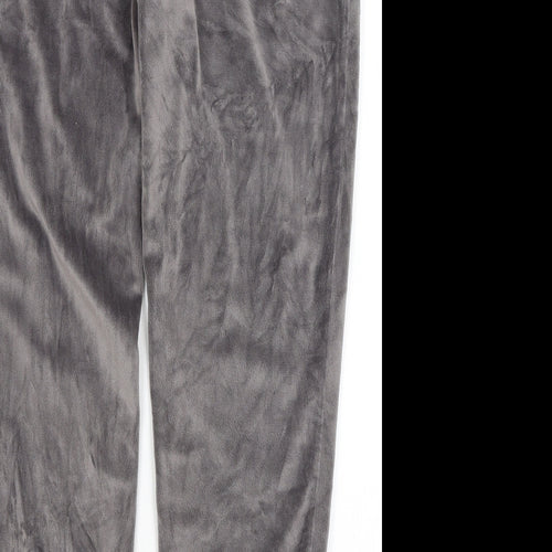 Preworn Womens Grey Solid  Capri Pyjama Pants Size 12