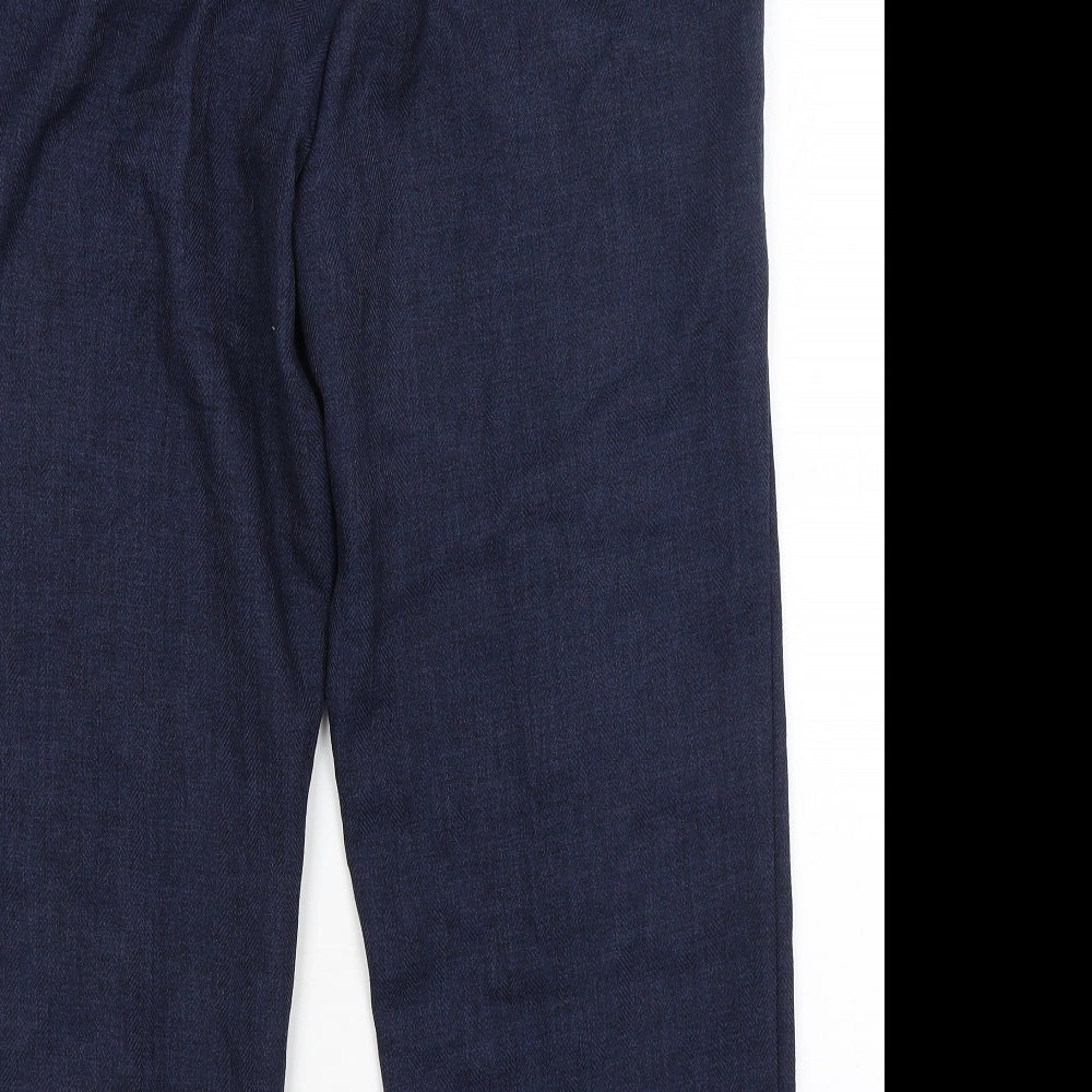 M&S Womens Blue   Trousers  Size 18 L25 in