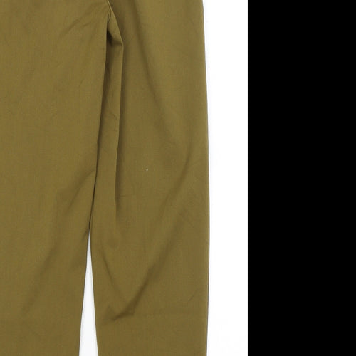 Topshpo Womens Green   Trousers  Size 6 L25 in