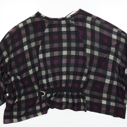 Zara Womens Black Check  Pullover Jumper Size M