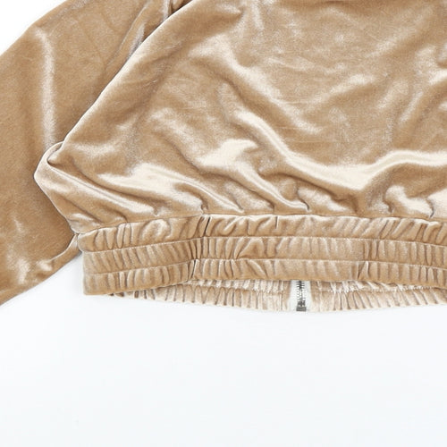 Preworn Womens Gold   Full Zip Jumper Size S