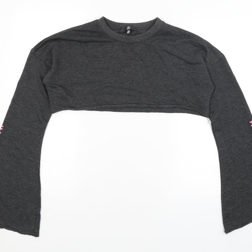 Missguided Womens Grey   Pullover Jumper Size 8