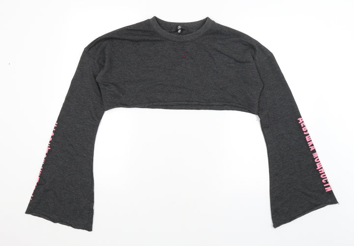 Missguided Womens Grey Pullover Jumper Size 8
