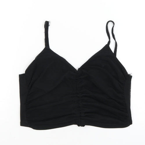 Nasty Gal Womens Black   Cropped Tank Size 8