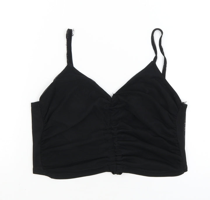 Nasty Gal Womens Black   Cropped Tank Size 8