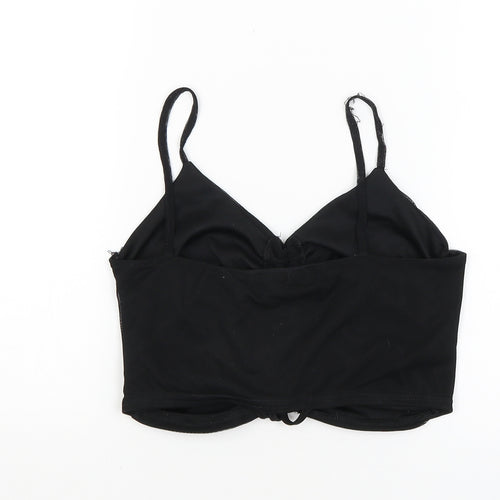 Nasty Gal Womens Black   Cropped Tank Size 8