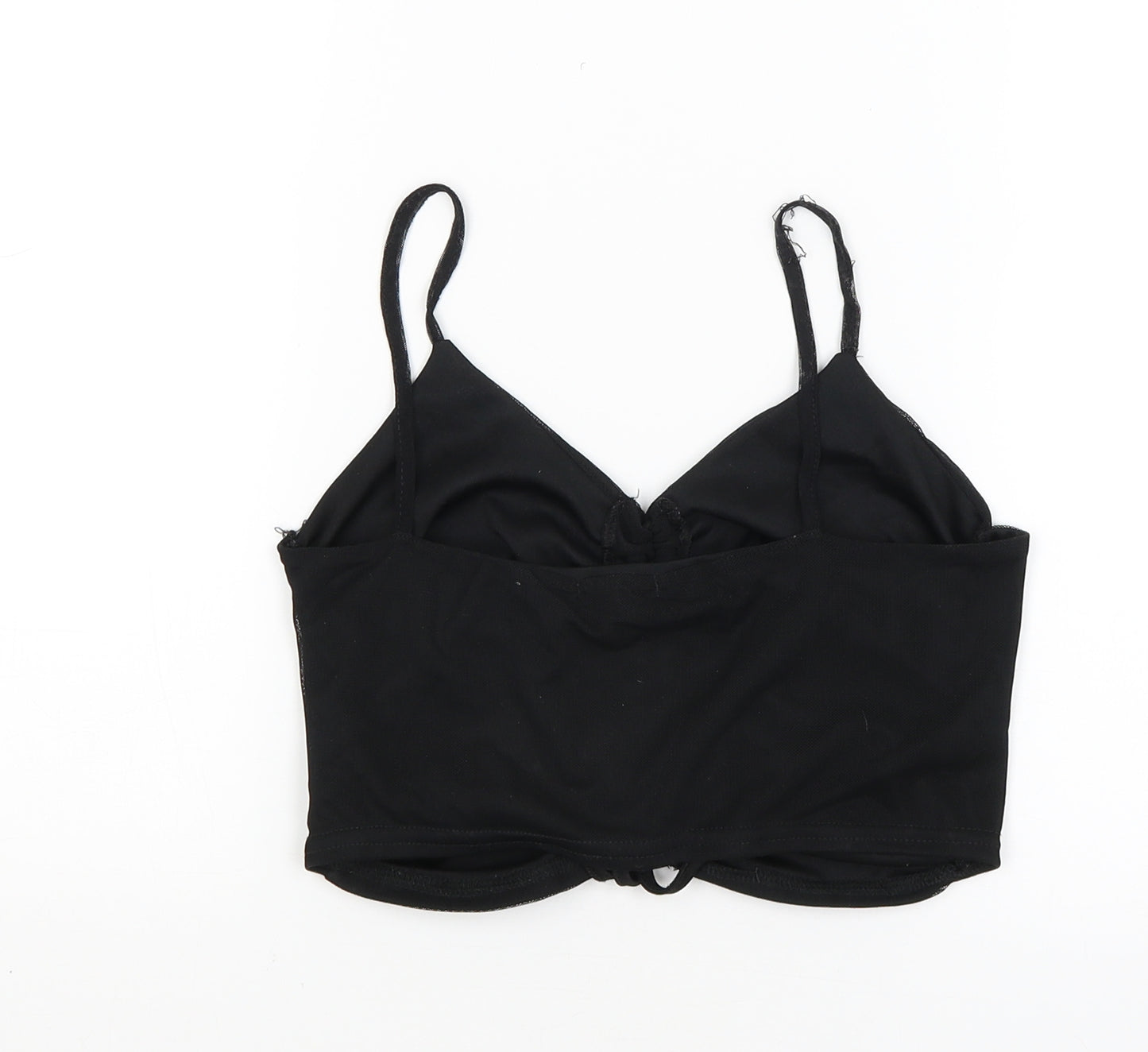 Nasty Gal Womens Black   Cropped Tank Size 8