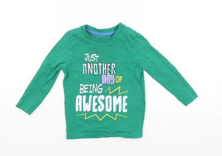 Nutmeg Baby Green   Basic T-Shirt Size 12-18 Months  - Another day being awesome