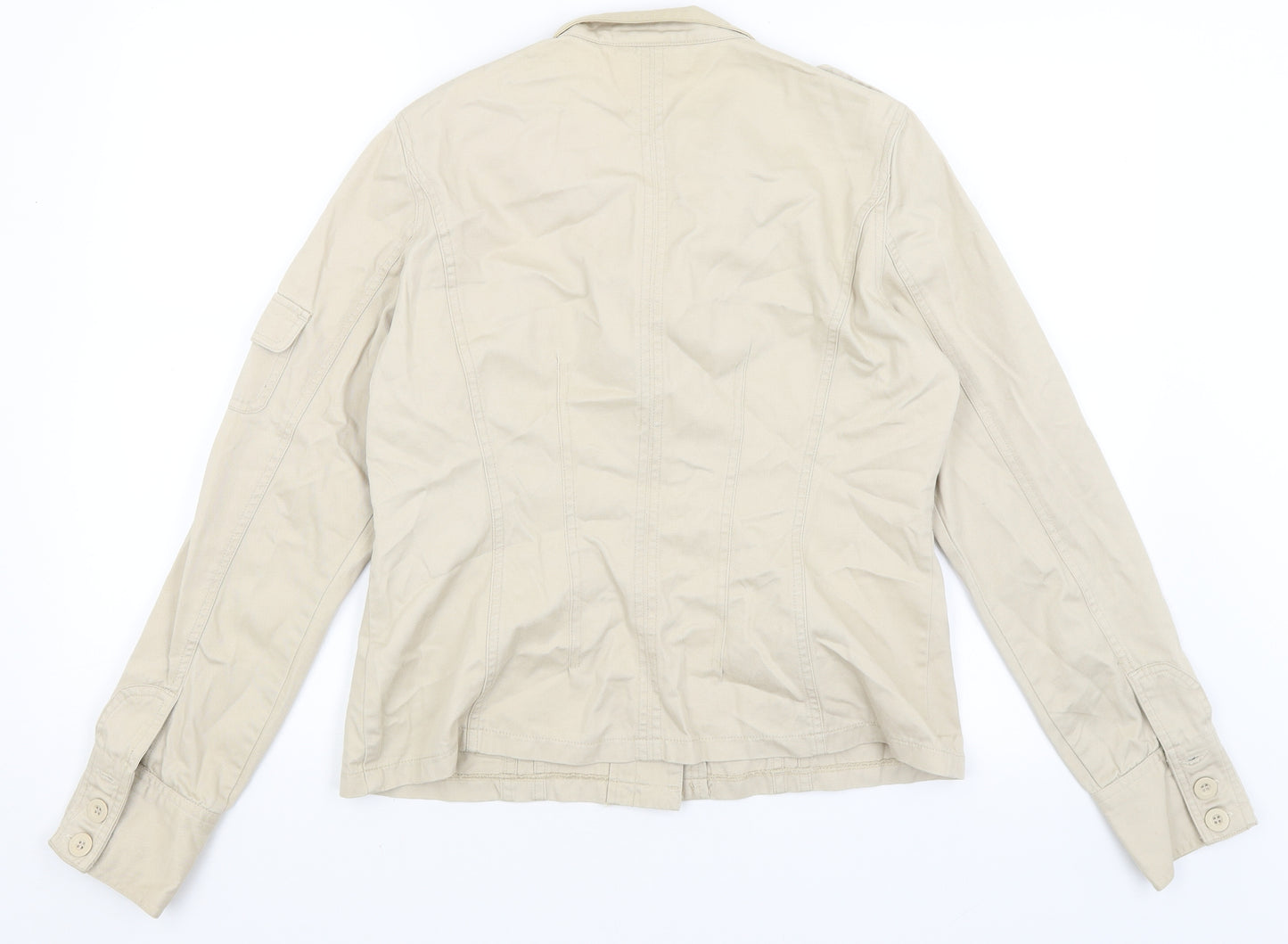 Todays Woman Womens Beige   Jacket  Size 14