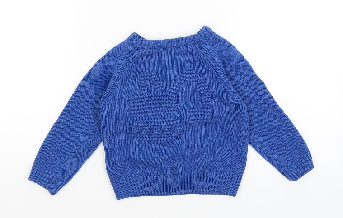 Matalan Baby Blue   Pullover Jumper Size 18-24 Months  - Digger