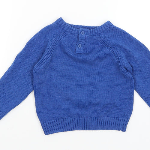 Matalan Baby Blue   Pullover Jumper Size 18-24 Months  - Digger