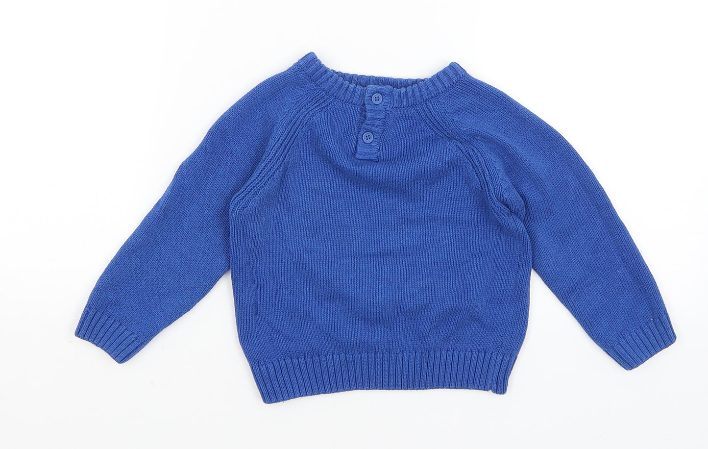 Matalan Baby Blue   Pullover Jumper Size 18-24 Months  - Digger