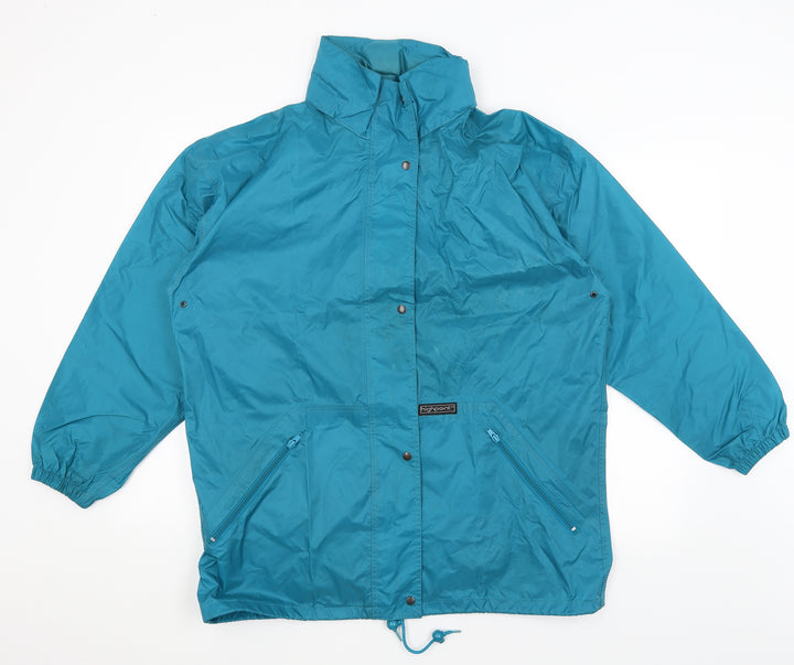 Highpoint Womens Blue   Rain Coat Coat Size 12