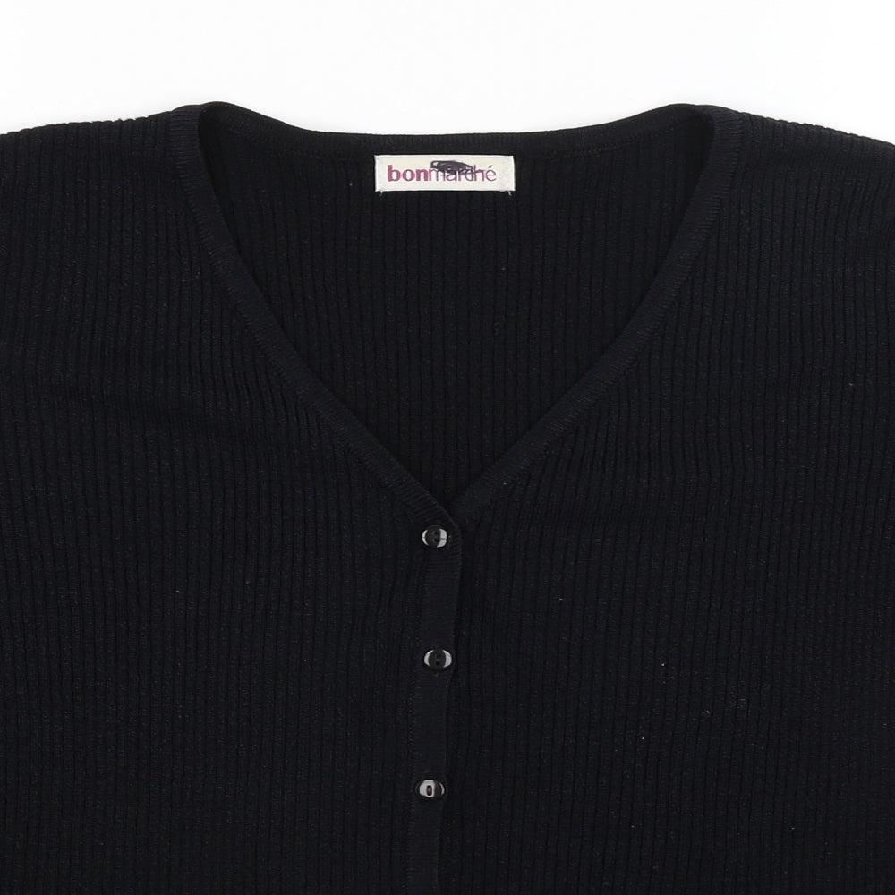 Bonmarche Womens Black   Cardigan Jumper Size XL