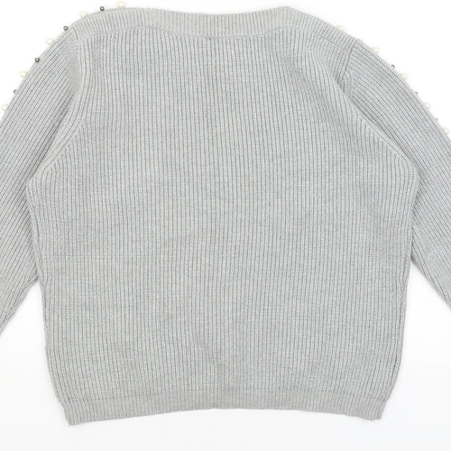 Klass Womens Grey   Pullover Jumper Size M
