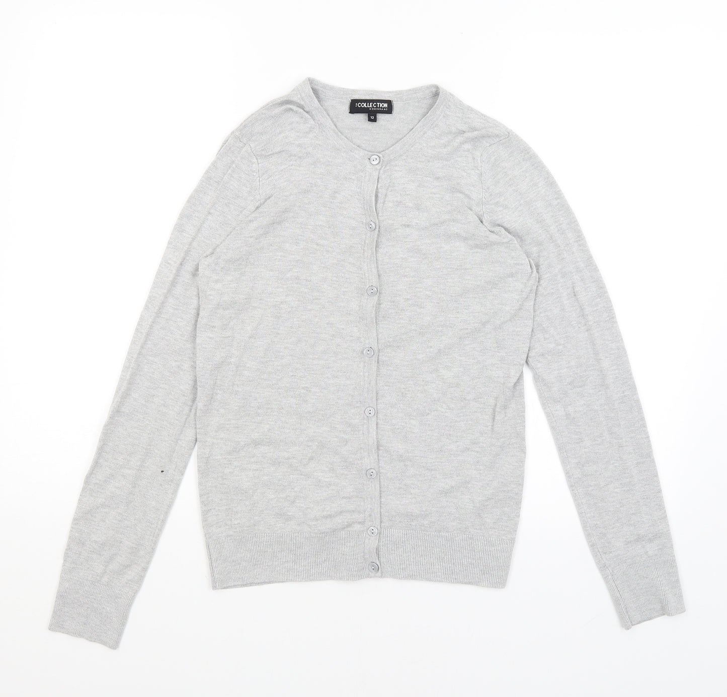 Collection Womens Grey   Cardigan Jumper Size 12