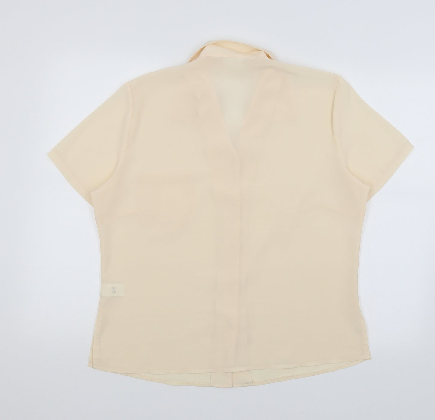 Slimma Womens Pink   Basic Button-Up Size 16