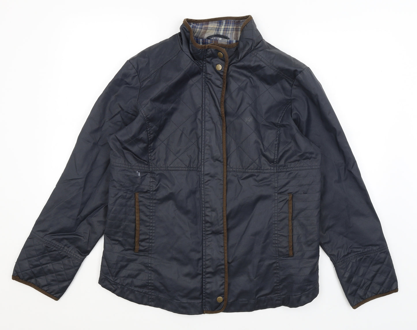 Collection Womens Blue   Overcoat Coat Size 18