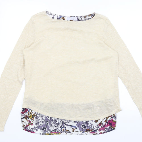 Per Una Womens Gold   Pullover Jumper Size 12
