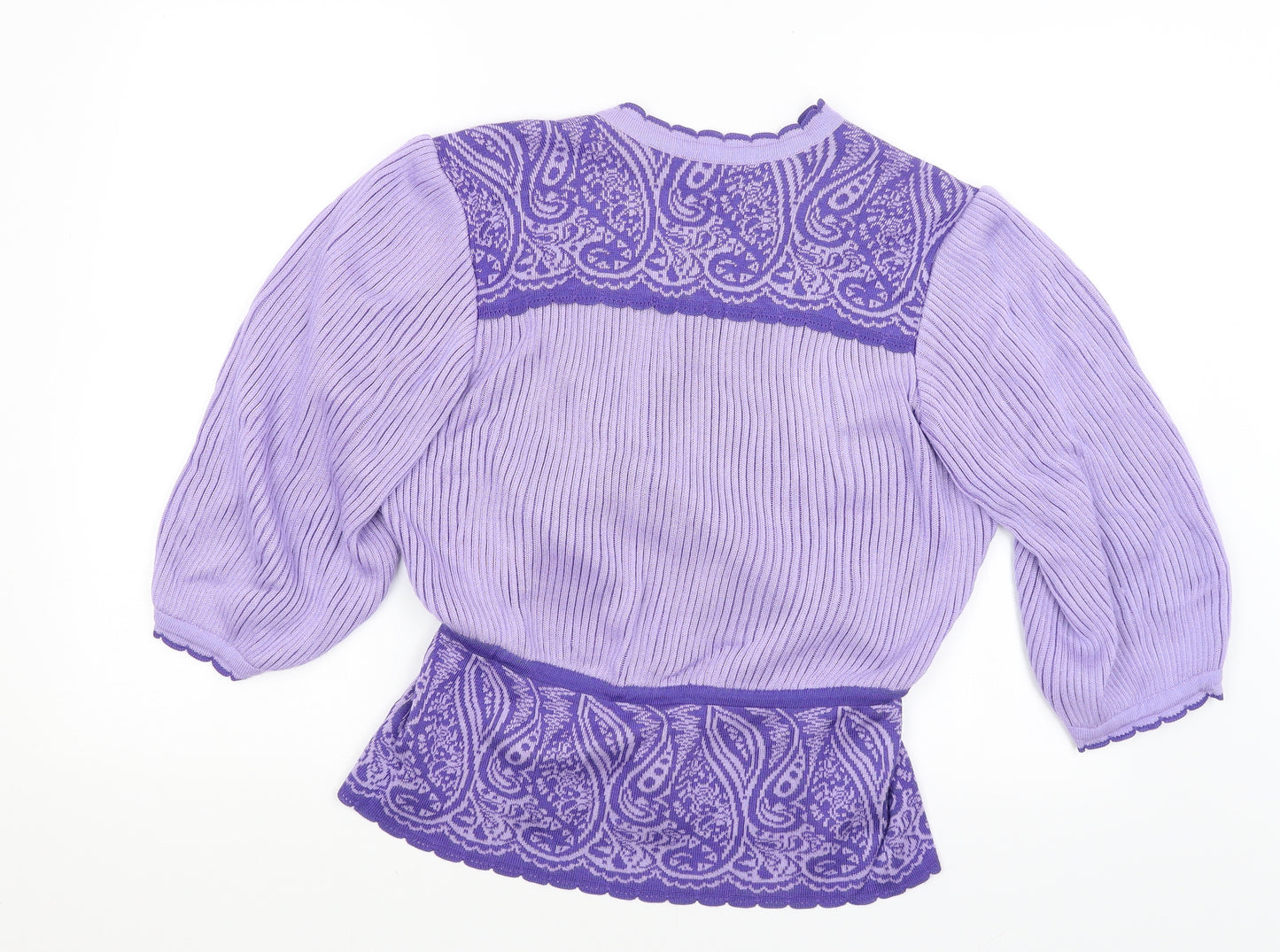 Meici Womens Purple   Pullover Jumper Size 16