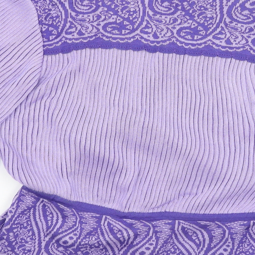 Meici Womens Purple   Pullover Jumper Size 16