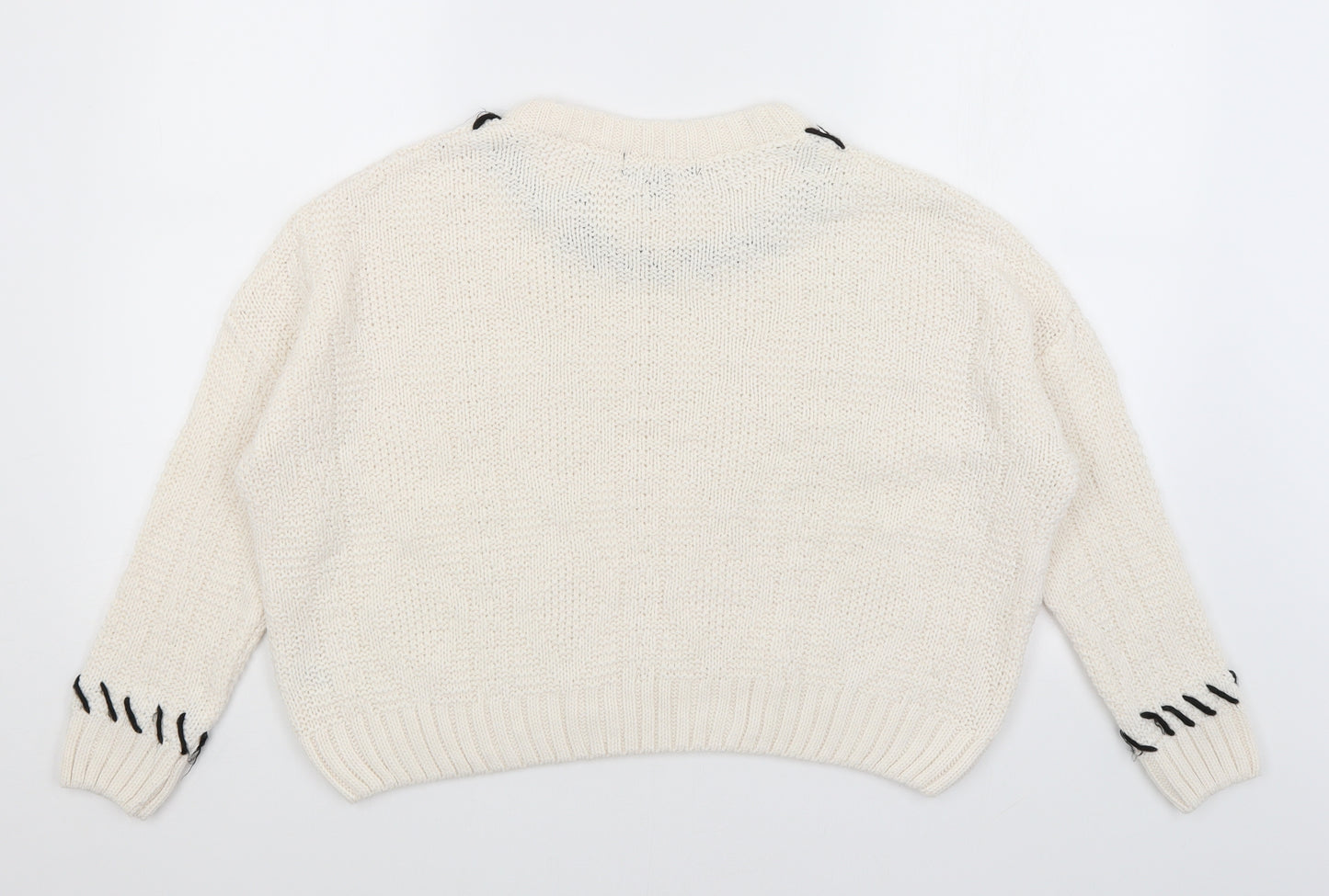 Primark Womens Ivory   Pullover Jumper Size S