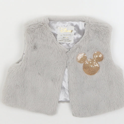 Disney Baby Grey   Vest Jumper Size 6-9 Months