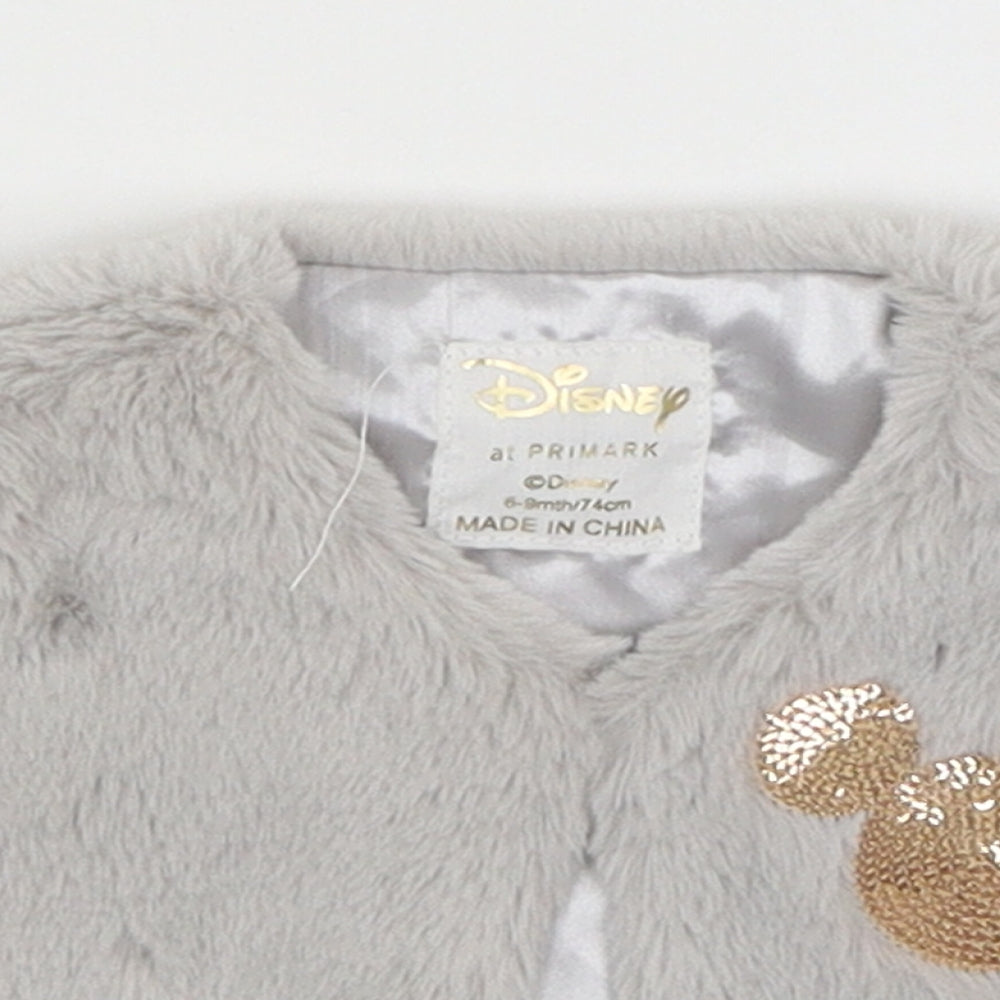 Disney Baby Grey   Vest Jumper Size 6-9 Months