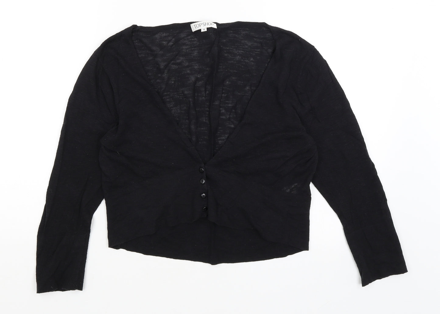 Topshop Womens Black   Cardigan Jumper Size 14