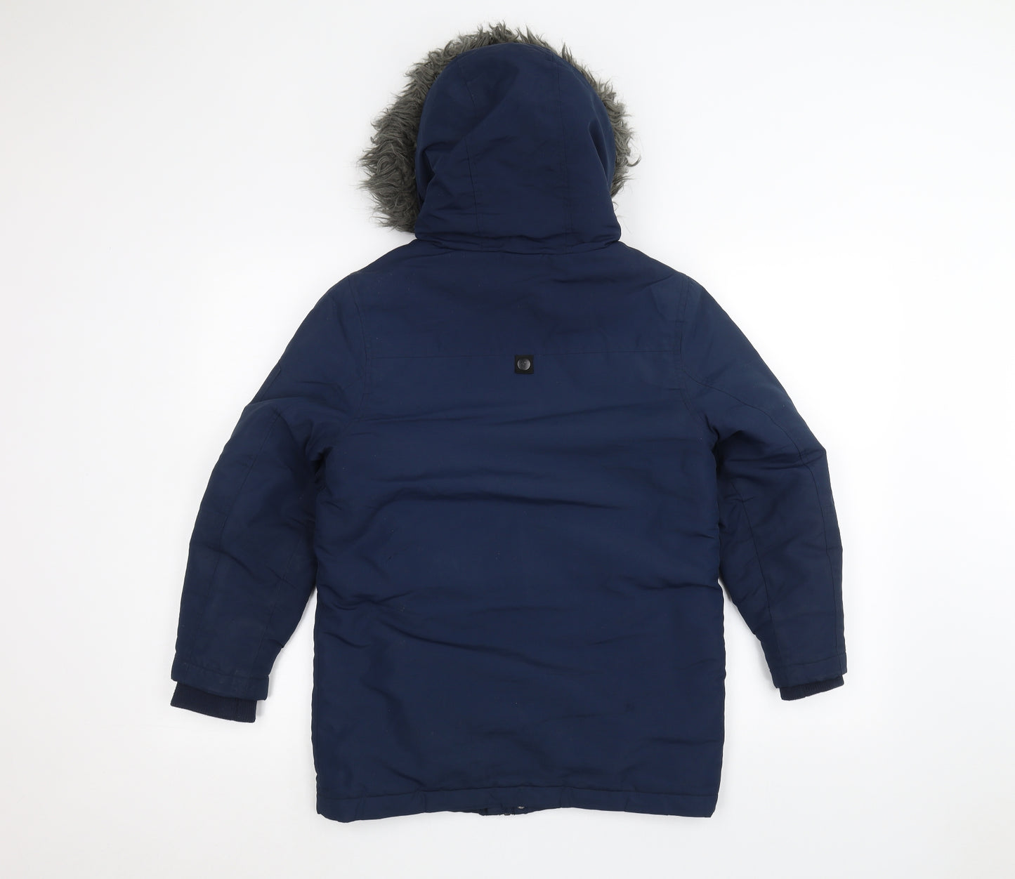 F&F Boys Blue   Parka Coat Size 9-10 Years