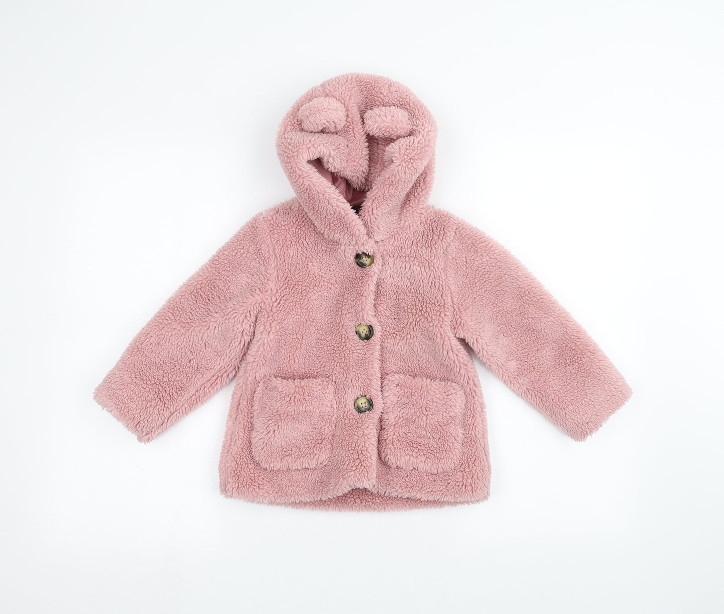 George Girls Pink   Jacket Coatigan Size 2-3 Years