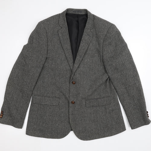 New Look Mens Grey   Jacket Suit Jacket Size 42