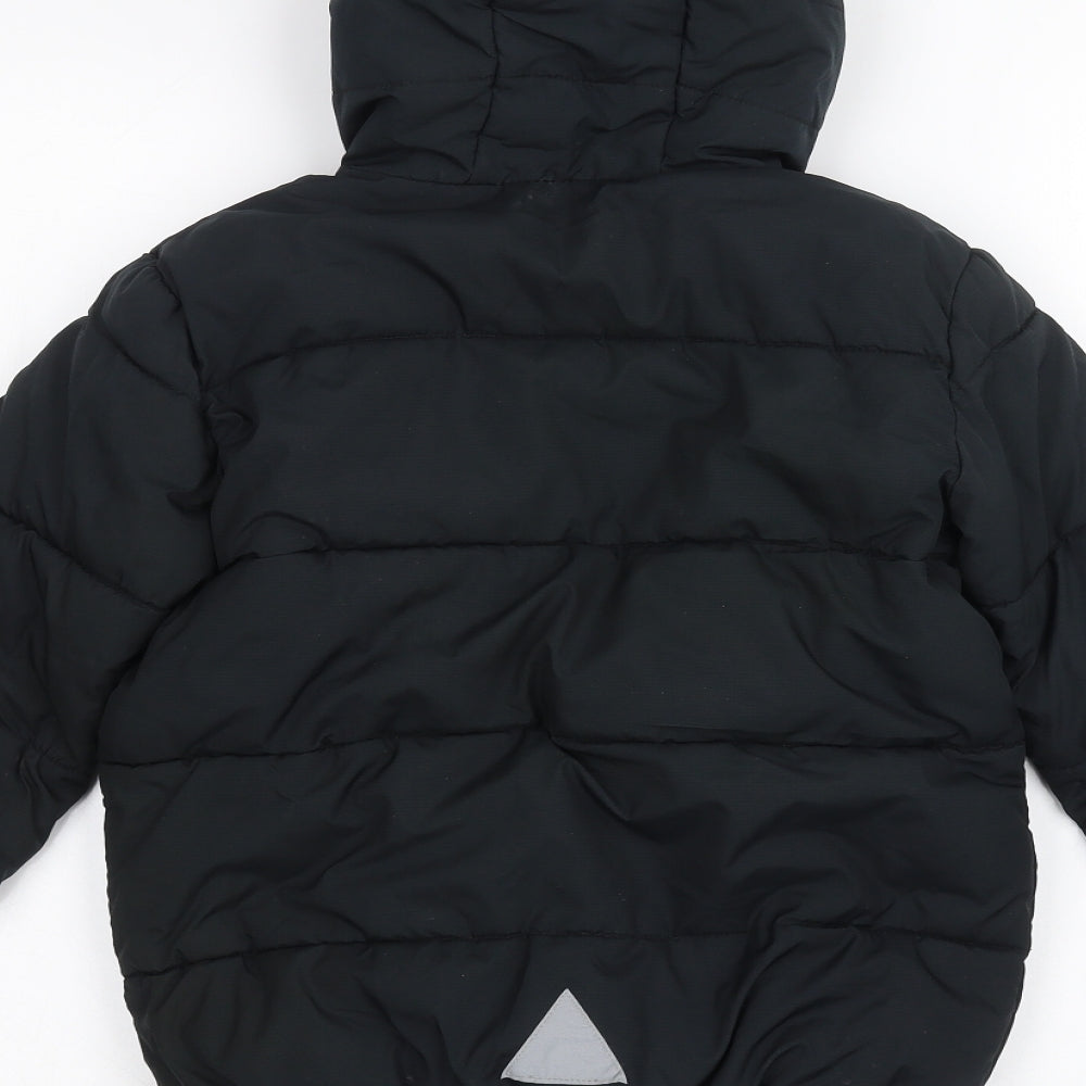 George Boys Black   Puffer Jacket Coat Size 7-8 Years