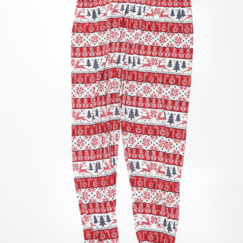 Primark Womens White Striped  Trousers  Size L L26 in