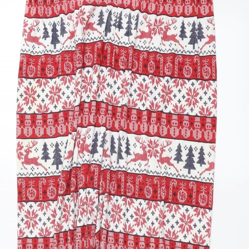 Primark Womens White Striped  Trousers  Size L L26 in