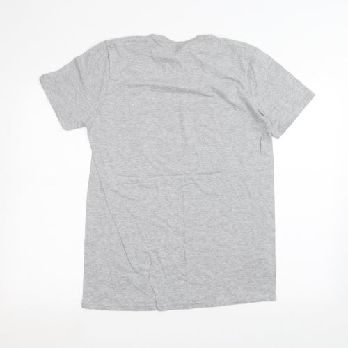Gilden Womens Grey   Basic T-Shirt Size M