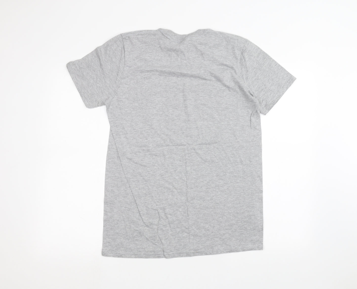 Gilden Womens Grey   Basic T-Shirt Size M