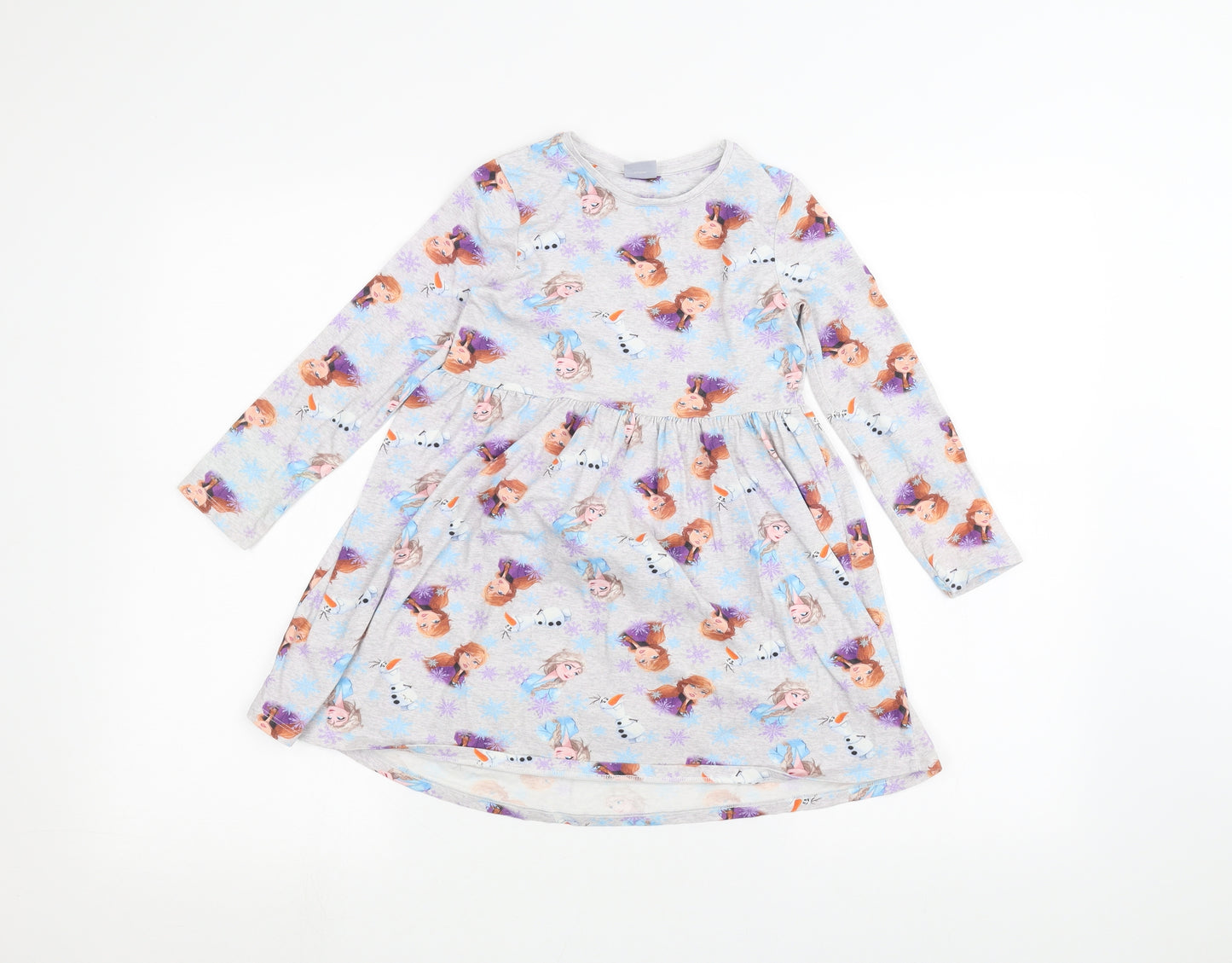 Frozen Girls Grey   A-Line  Size 7 Years  - frozen