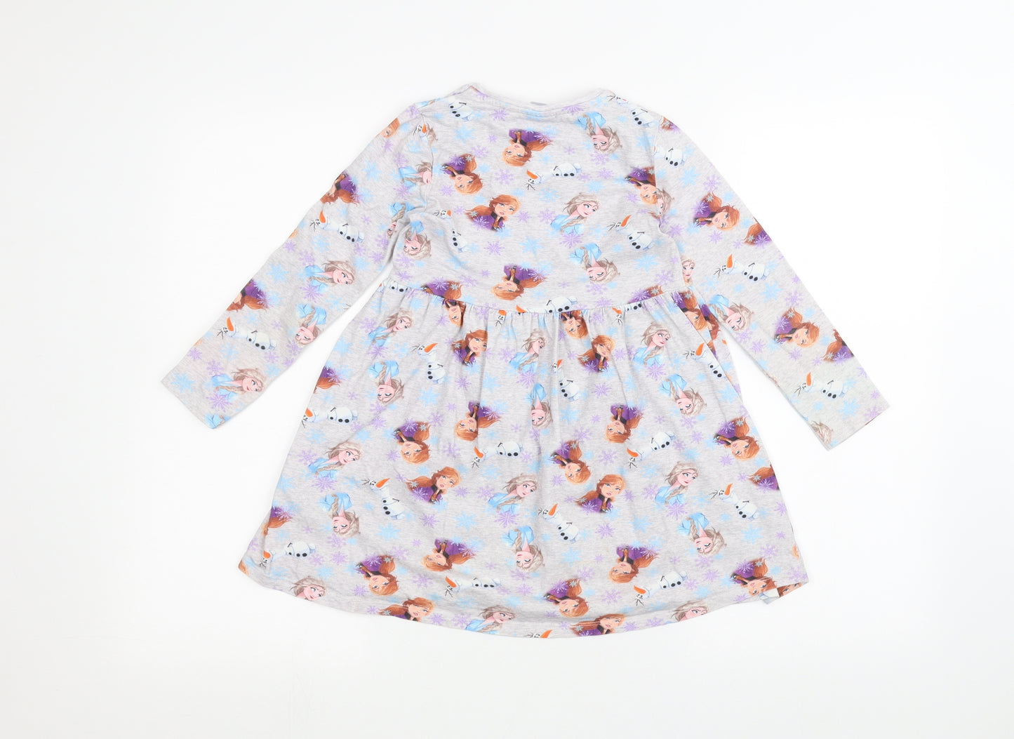 Frozen Girls Grey   A-Line  Size 7 Years  - frozen
