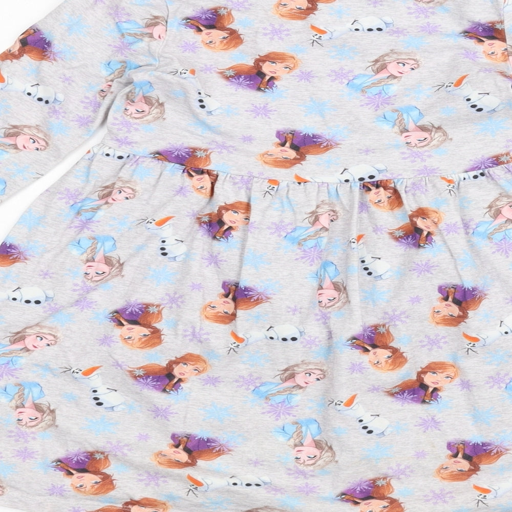 Frozen Girls Grey   A-Line  Size 7 Years  - frozen