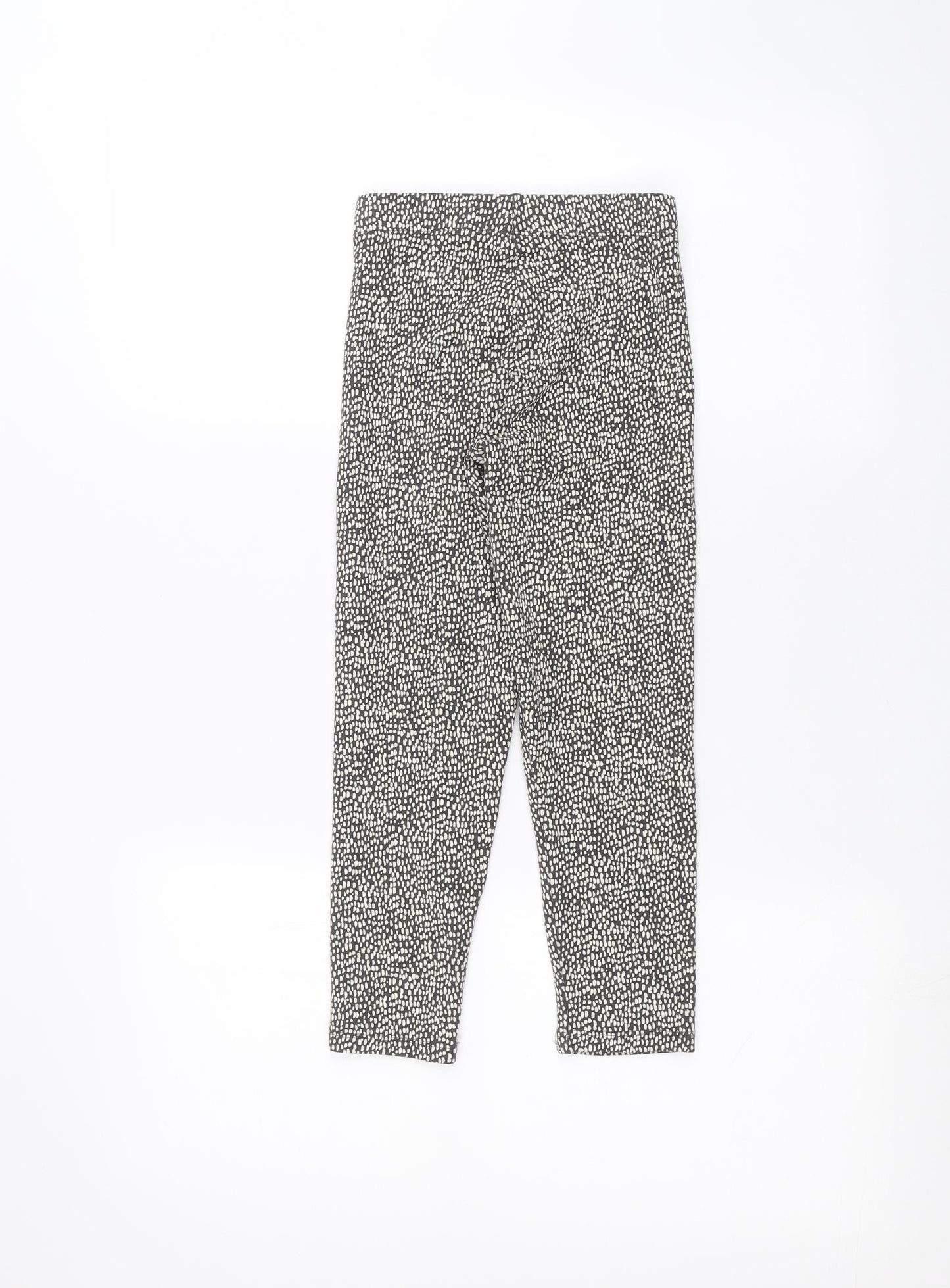 Nutmeg Girls Black Animal Print  Jogger Trousers Size 6-7 Years