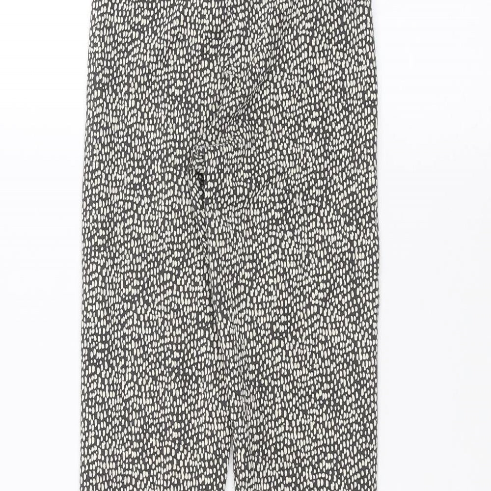 Nutmeg Girls Black Animal Print  Jogger Trousers Size 6-7 Years