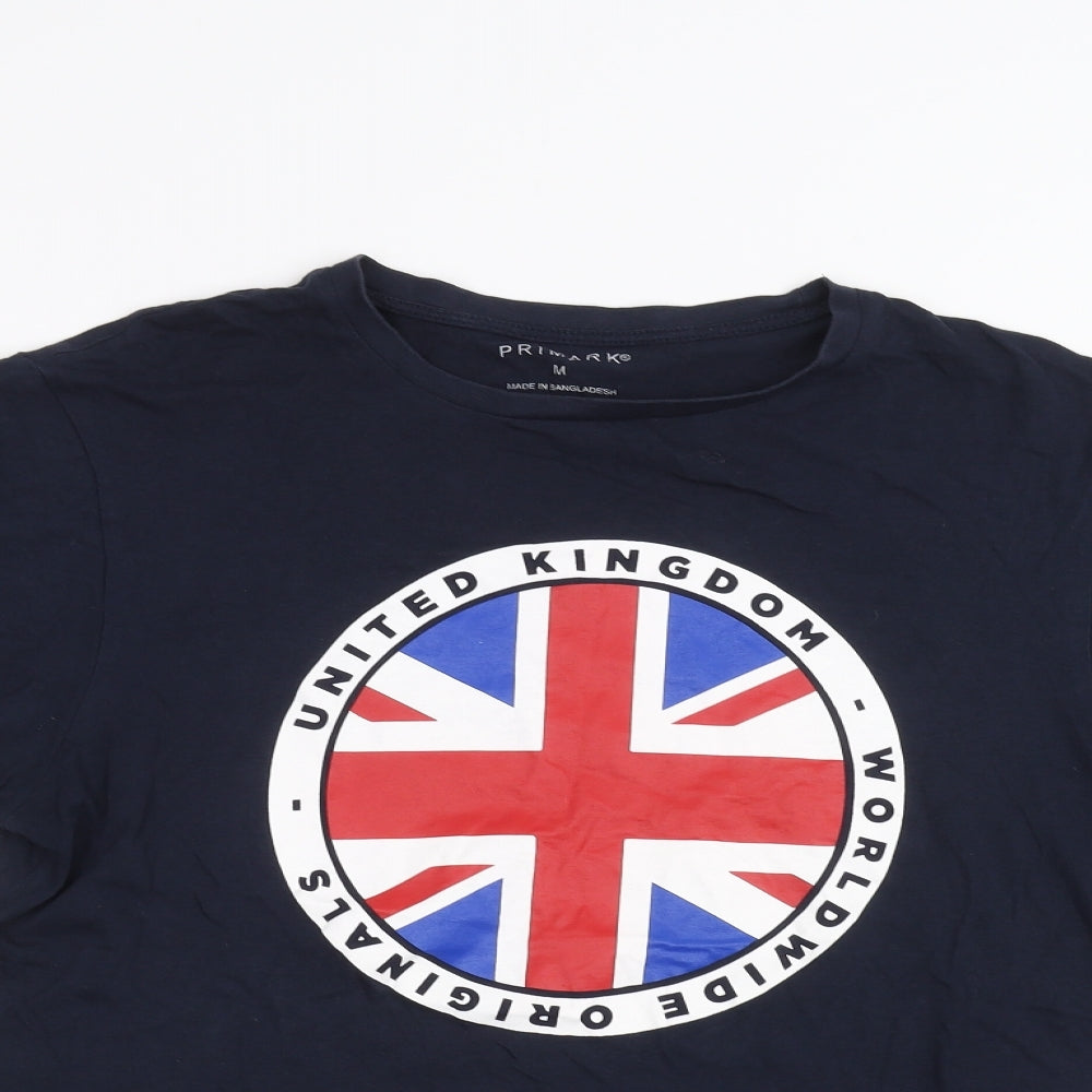 Primark Mens Blue    T-Shirt Size M