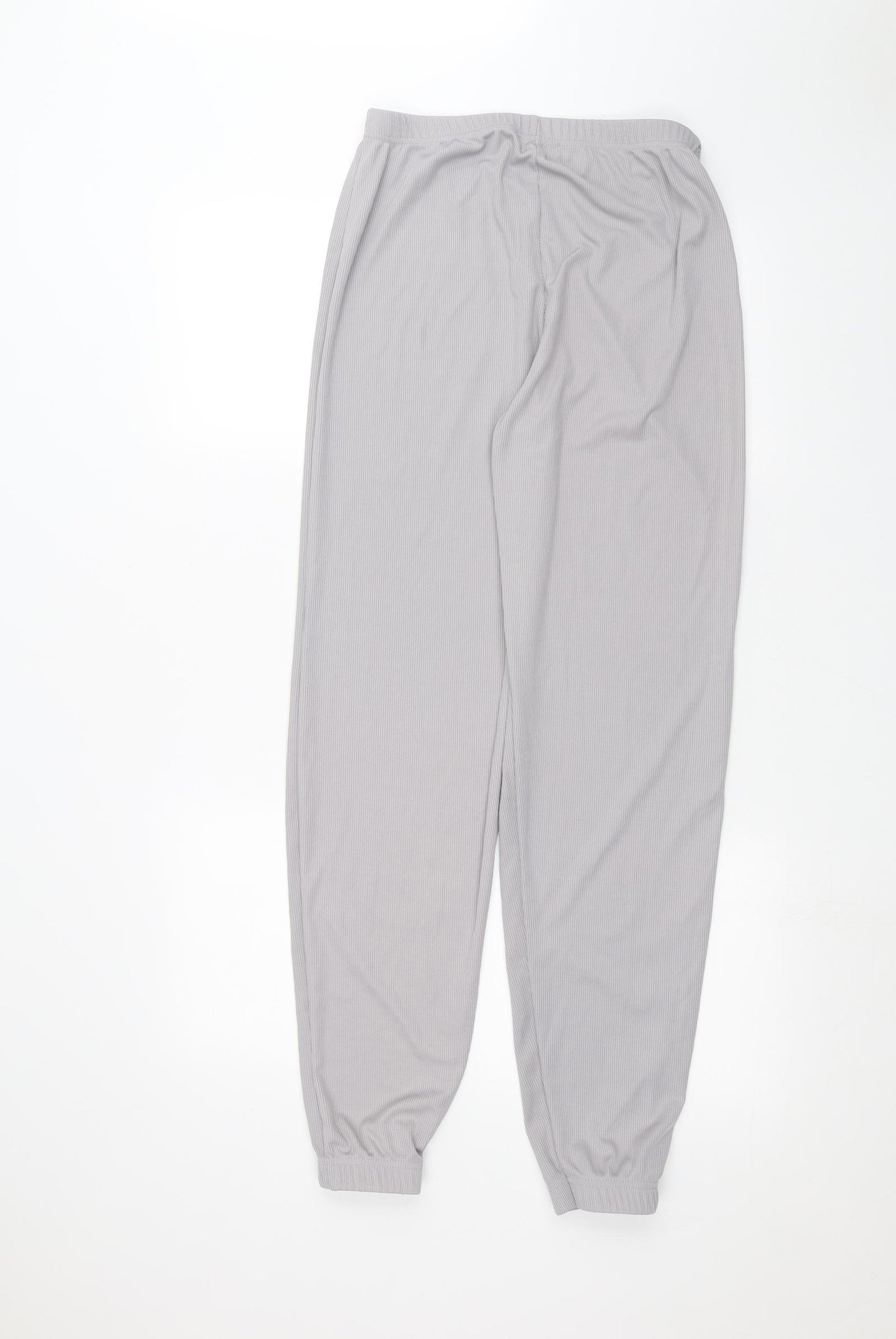 PRETTYLITTLETHING Womens Grey   Trousers  Size 10 L28 in