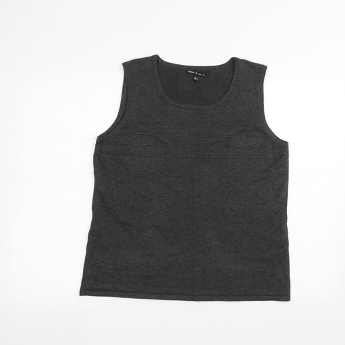 Cable & Gauge Womens Black   Basic Tank Size XL