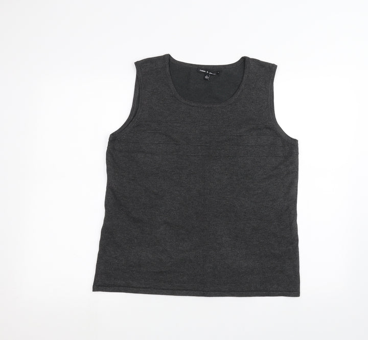 Cable & Gauge Womens Black   Basic Tank Size XL