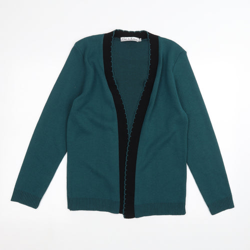 Pure & natural Womens Green   Cardigan Jumper Size S