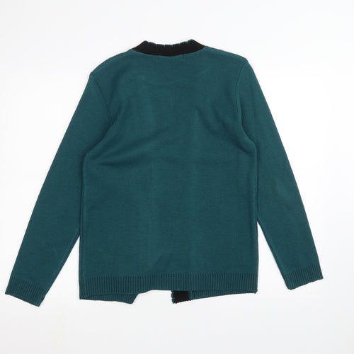 Pure & natural Womens Green   Cardigan Jumper Size S