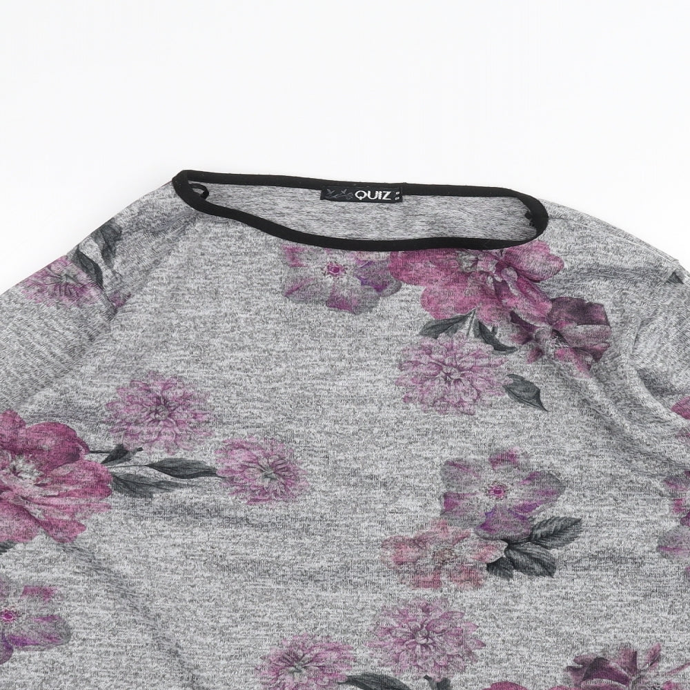 Quiz Womens Grey   Pullover Jumper Size 12