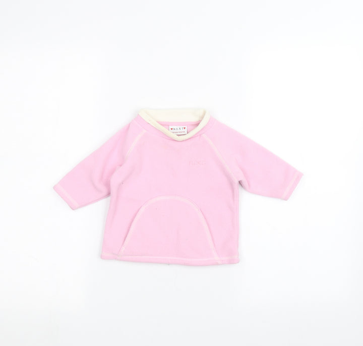 NEXT Baby Pink   Pullover Jumper Size 3-6 Months